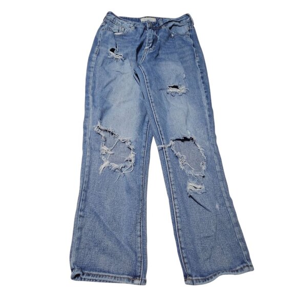 Pacsun Mom Jeans Womens Size 25 Mid Rise Light Wash Denim Pants - Picture 1 of 8